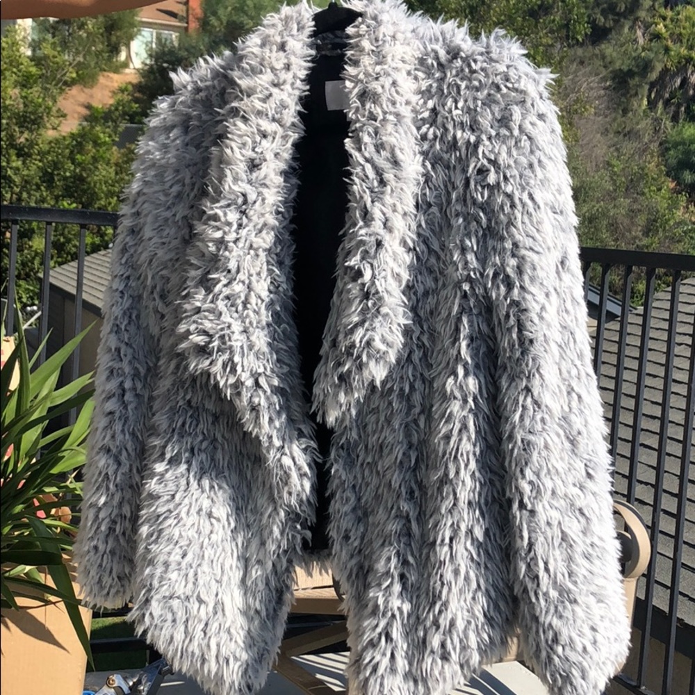 Cute fluffy coat